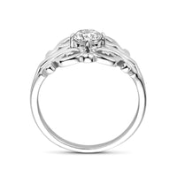 vDam Ring Filigrain Zirkonia Zilver Gerhodineerd 1339580 Maat 16½
