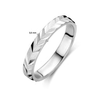 vDam Ring Gediamanteerd Zilver Gerhodineerd 1336807 Maat 16½