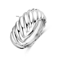 vDam Ring Gedraaid Zilver Gerhodineerd 1338335 Maat 16½