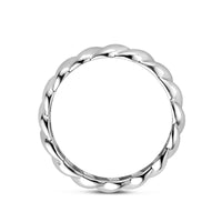 vDam Ring Gedraaid Zilver Gerhodineerd 1338380 Maat 16½