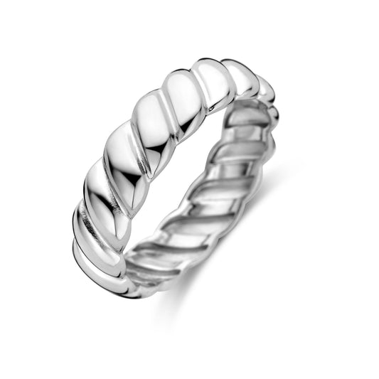 vDam Ring Gedraaid Zilver Gerhodineerd 1338383