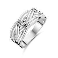 vDam Ring Gevlochten Zilver Gerhodineerd 1336193