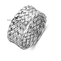 vDam Ring Gevlochten Zilver Gerhodineerd 1338484 Maat 16½