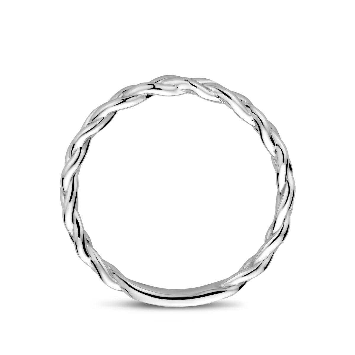 vDam Ring Gevlochten Zilver Gerhodineerd 1340664 Maat 17¾