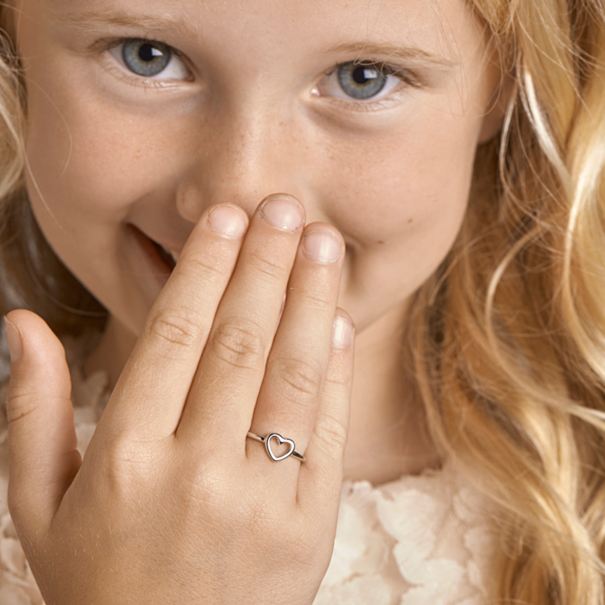 vDam Ring Hart Zilver Gerhodineerd 1325107 Maat 16