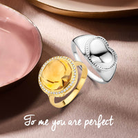 vDam Ring Hart Zilver Gerhodineerd 1335022 Maat 16½