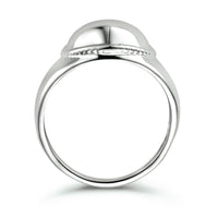 vDam Ring Hart Zilver Gerhodineerd 1335022 Maat 16½