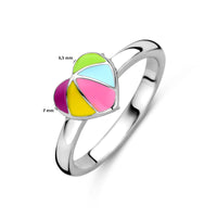 vDam Ring Hart Zilver Gerhodineerd 1337765 Maat 13½