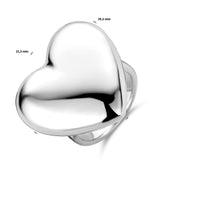 vDam Ring Hart Zilver Gerhodineerd 1339533 Maat 16½