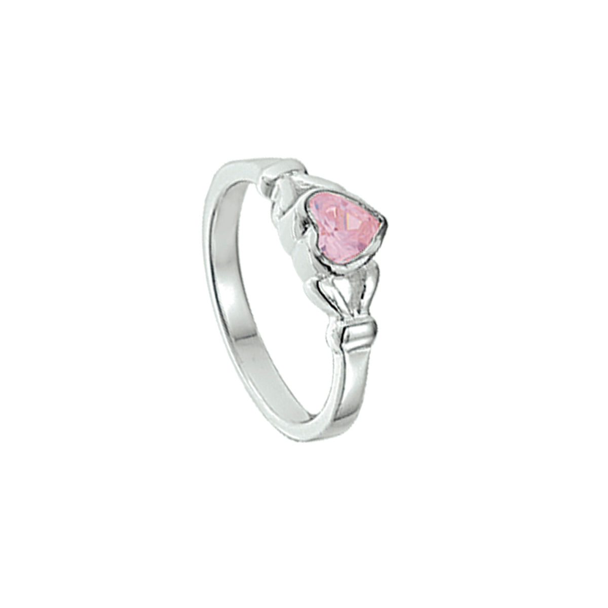 vDam Ring Hart Zirkonia Zilver Gerhodineerd 1327538