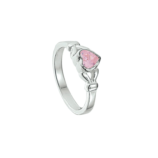 vDam Ring Hart Zirkonia Zilver Gerhodineerd 1327542