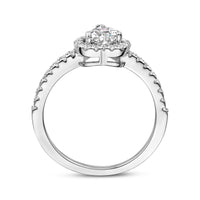 vDam Ring Hart Zirkonia Zilver Gerhodineerd 1336768 Maat 19