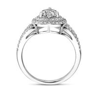 vDam Ring Hart Zirkonia Zilver Gerhodineerd 1338289 Maat 17¼