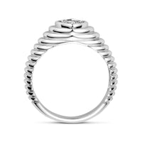 vDam Ring Hart Zirkonia Zilver Gerhodineerd 1339230 Maat 16½