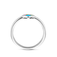 vDam Ring Hartje Hondenpoten Zilver Gerhodineerd 1341464 Maat 15