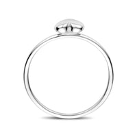 vDam Ring Hartje Zilver Gerhodineerd 1339920 Maat 16½