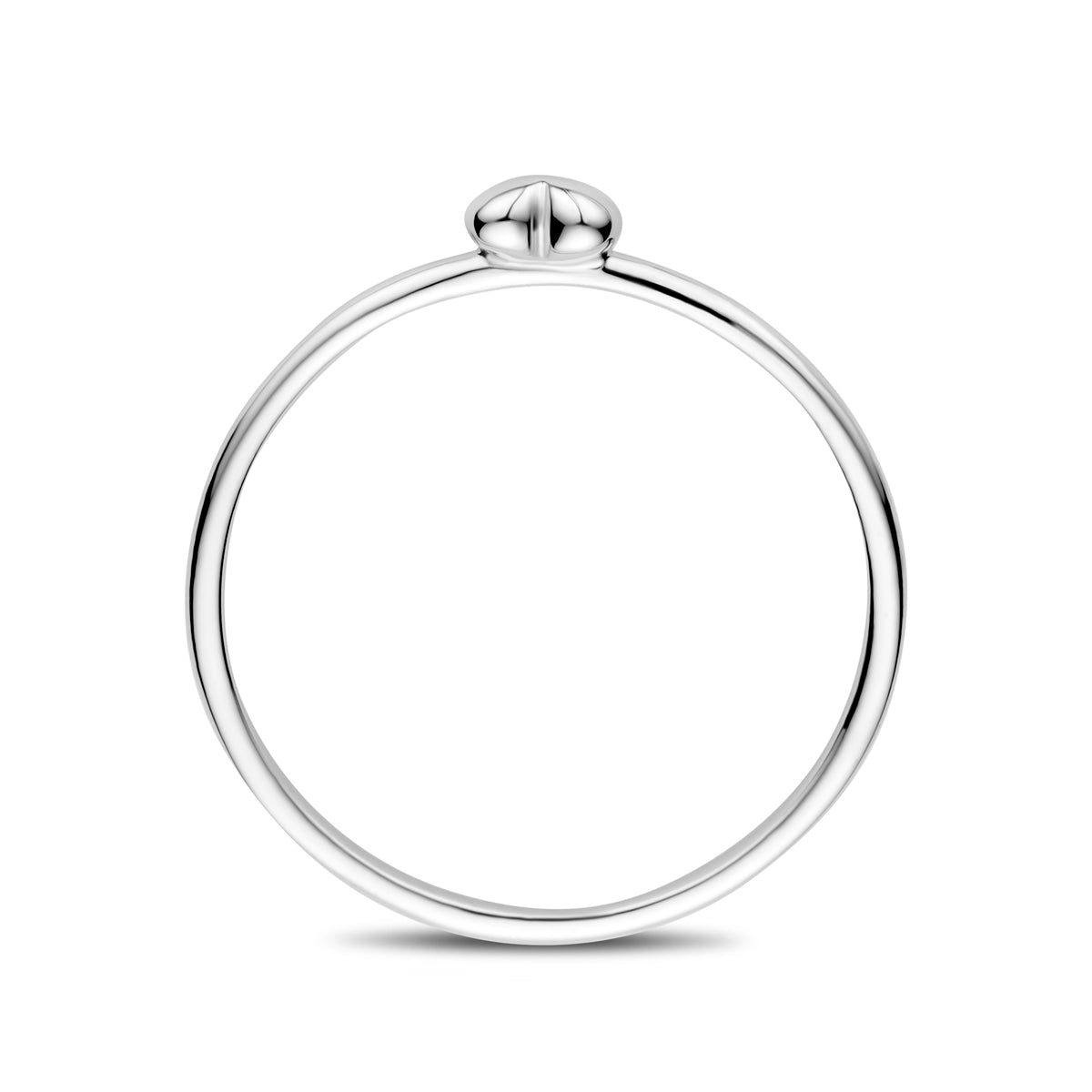 vDam Ring Hartje Zilver Gerhodineerd 1339960 Maat 17¾