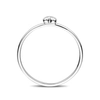 vDam Ring Hartje Zilver Gerhodineerd 1339961 Maat 18½