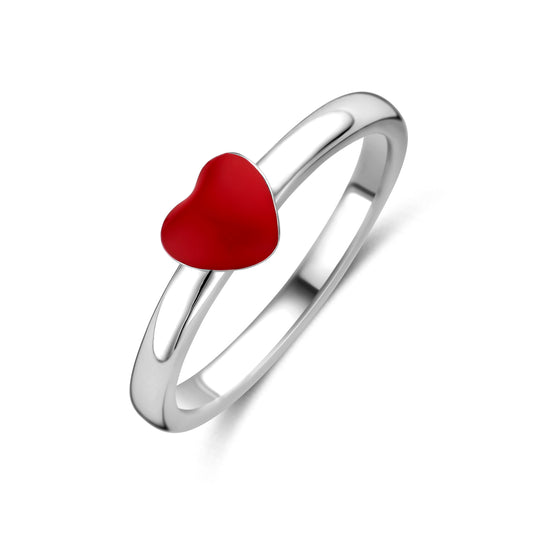 vDam Ring Hartje Zilver Gerhodineerd 1341491