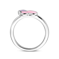 vDam Ring Hartjes Zilver Gerhodineerd 1338469 Maat 13½