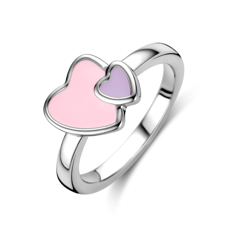 vDam Ring Hartjes Zilver Gerhodineerd 1338471