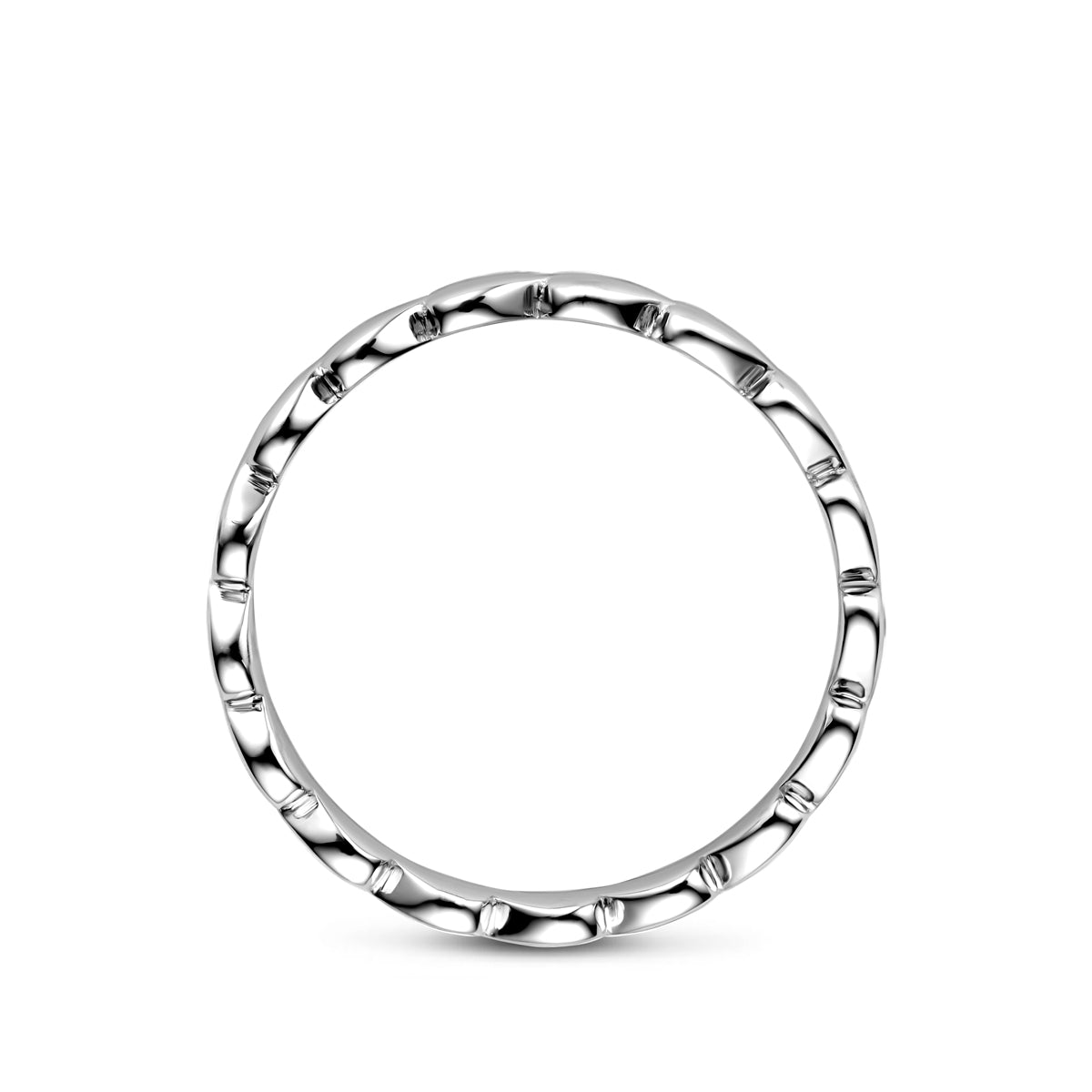 vDam Ring Hartjes Zilver Gerhodineerd 1341756 Maat 16