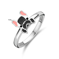 vDam Ring Hond Zilver Gerhodineerd Maat 1335541 Maat 13