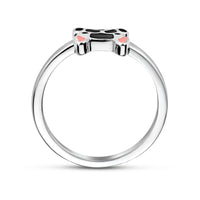 vDam Ring Hond Zilver Gerhodineerd 1335618 Maat 15½