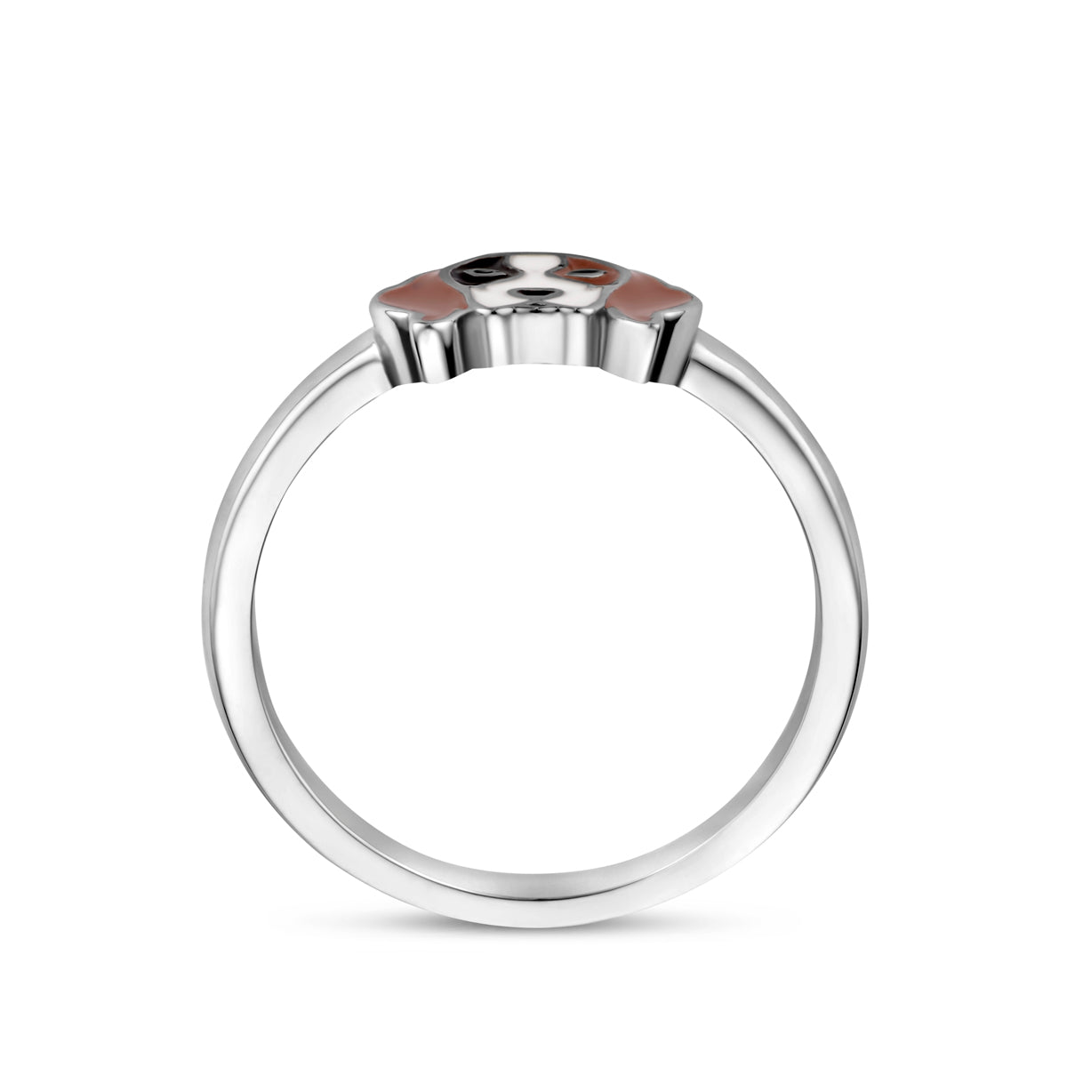 vDam Ring Hond Zilver Gerhodineerd 1341454 Maat 15