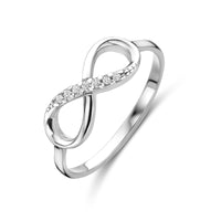 vDam Ring Infinity Zirkonia Zilver Gerhodineerd 1325093