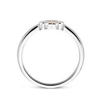 vDam Ring Klavertje Parelmoer Zilver Gerhodineerd 1337841 Maat 16