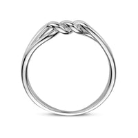 vDam Ring Knoop Zilver Gerhodineerd 1335337 Maat 19