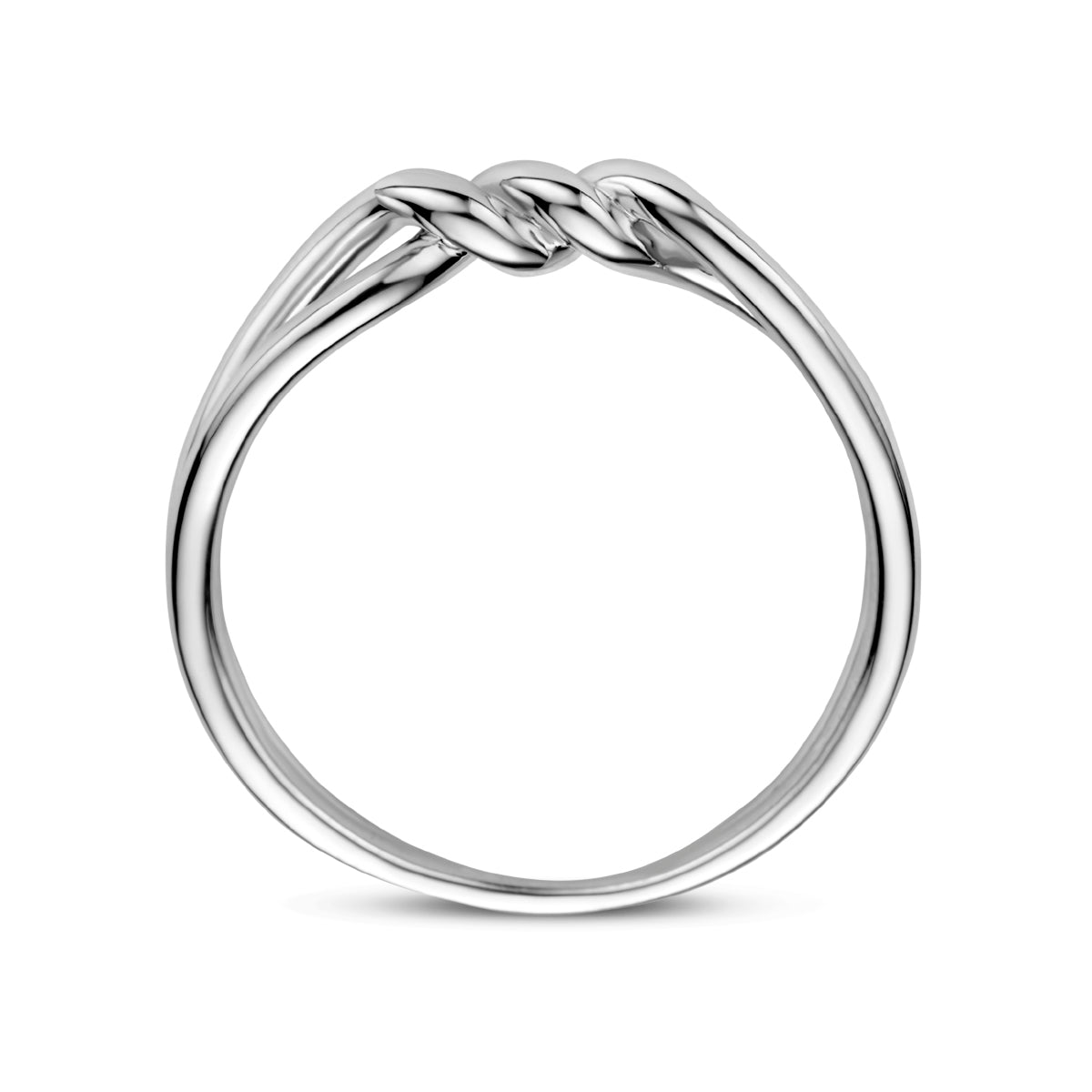 vDam Ring Knoop Zilver Gerhodineerd 1335337 Maat 19