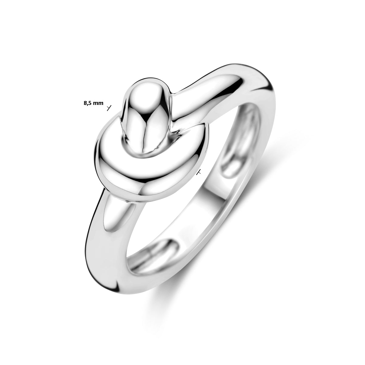 vDam Ring Knoop Zilver Gerhodineerd 1339409 Maat 16½