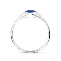 vDam Ring Lapis Zilver Gerhodineerd 1338848 Maat 18