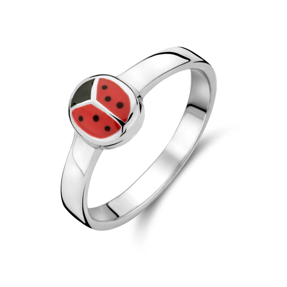 vDam Ring Lieveheersbeestje Zilver Gerhodineerd 1337001