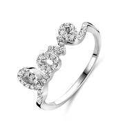 vDam Ring Love Zirkonia Zilver Gerhodineerd 1338278