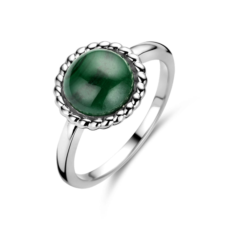 vDam Ring Malachiet Zilver Gerhodineerd 1337738