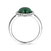 vDam Ring Malachiet Zilver Gerhodineerd 1337738 Maat 17¾