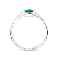 vDam Ring Malachiet Zilver Gerhodineerd 1338851 Maat 16½