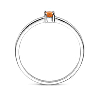 vDam Ring Met Geboortesteen November Citrien Zilver Gerhodineerd 1337089 Maat 16½