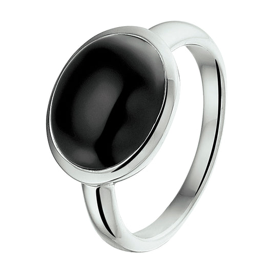 vDam Ring Onyx Zilver Gerhodineerd 1325342