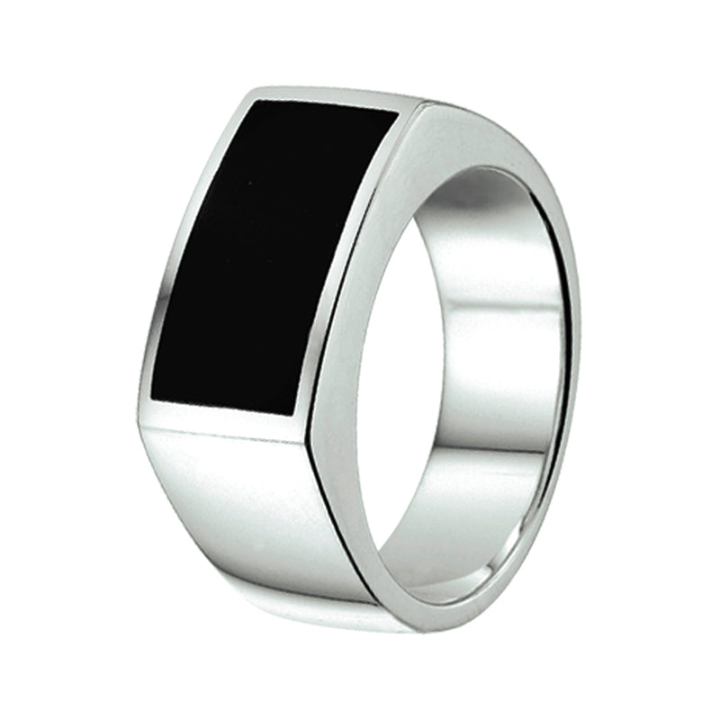 vDam Ring Onyx Zilver Gerhodineerd 1337935