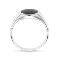 vDam Ring Onyx Zilver Gerhodineerd 1338874 Maat 16