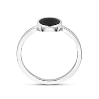 vDam Ring Onyx Zilver Gerhodineerd 1340339 Maat 19
