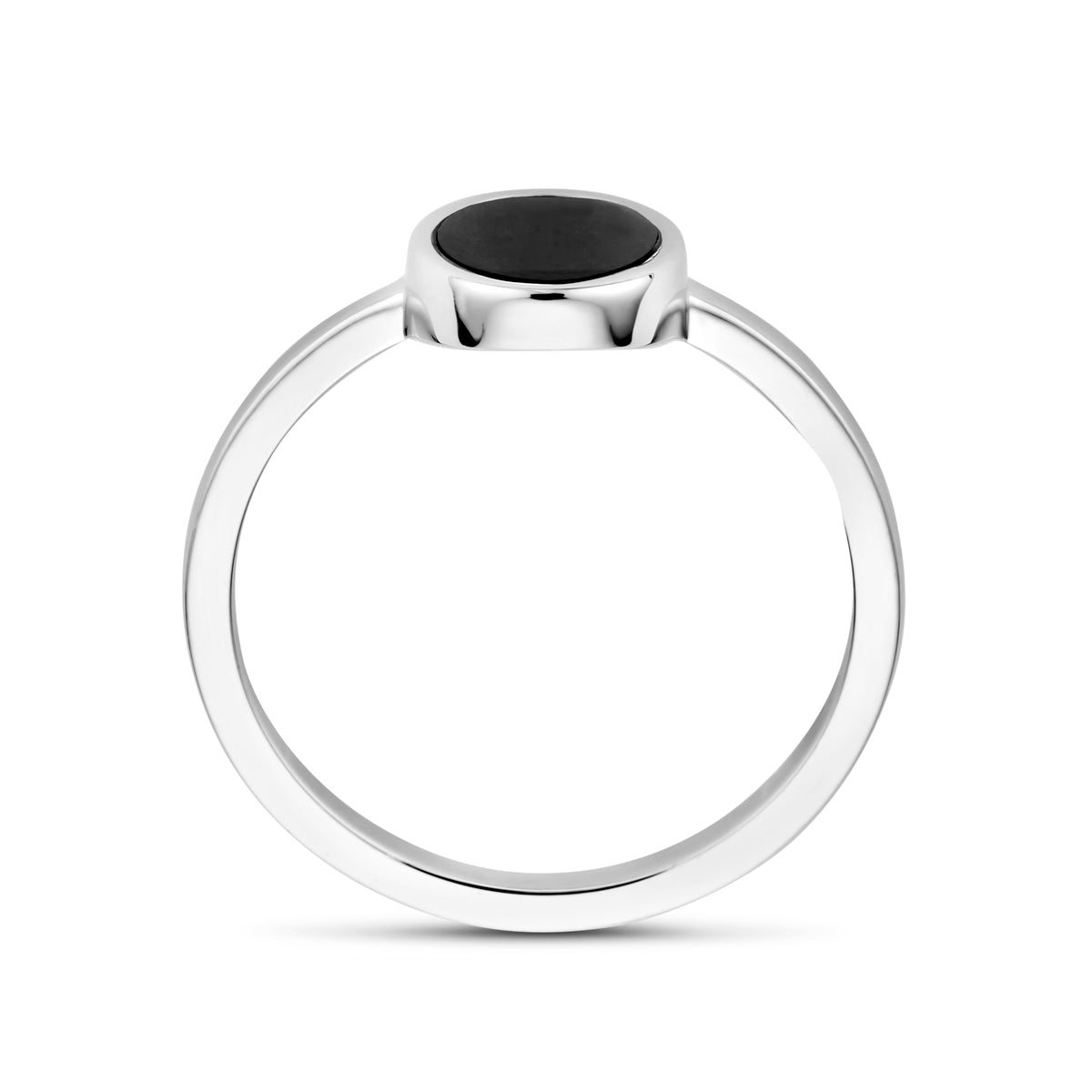 vDam Ring Onyx Zilver Gerhodineerd 1340339 Maat 19