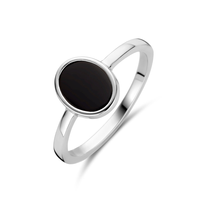 vDam Ring Onyx Zilver Gerhodineerd 1340339