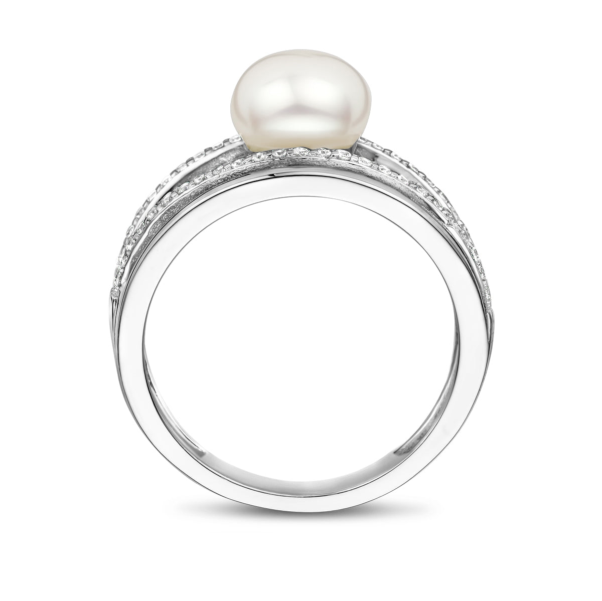 vDam Ring Parel Zilver Gerhodineerd 1336777 Maat 18½