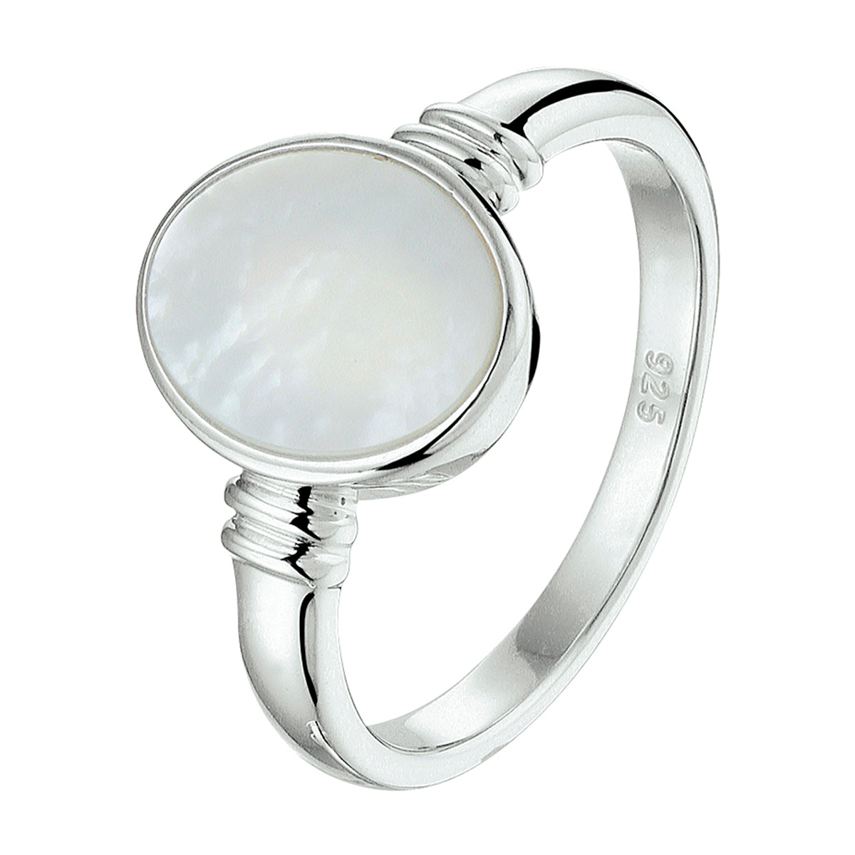 vDam Ring Parelmoer Zilver Gerhodineerd 1328735