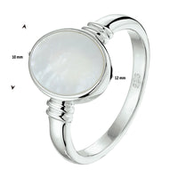 vDam Ring Parelmoer Zilver Gerhodineerd 1328735 Maat 14½